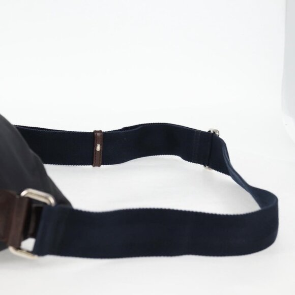 Authentic GUCCI Shoulder Bag Nylon Navy Silver 270410 - Picture 15 of 16